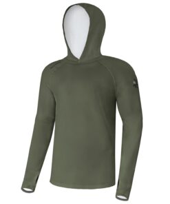 Giants fishing Funkčné tričko s dlhým rukávom UV50+Hoodie Dark Green