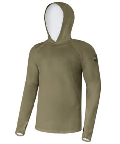 Giants fishing Funkčné tričko s dlhým rukávom UV50+Hoodie Olive Green