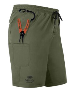 Giants Fishing Kraťasy Shorts Quick Dry UV50+Olivová Zelená