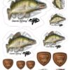 Giants fishing Mix nálepiek Giants Fishing Candát ( 15ks )