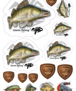 Giants fishing Mix nálepiek Giants Fishing Candát ( 15ks )