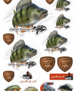 Giants fishing Mix nálepiek Giants Fishing Okoun ( 17ks )