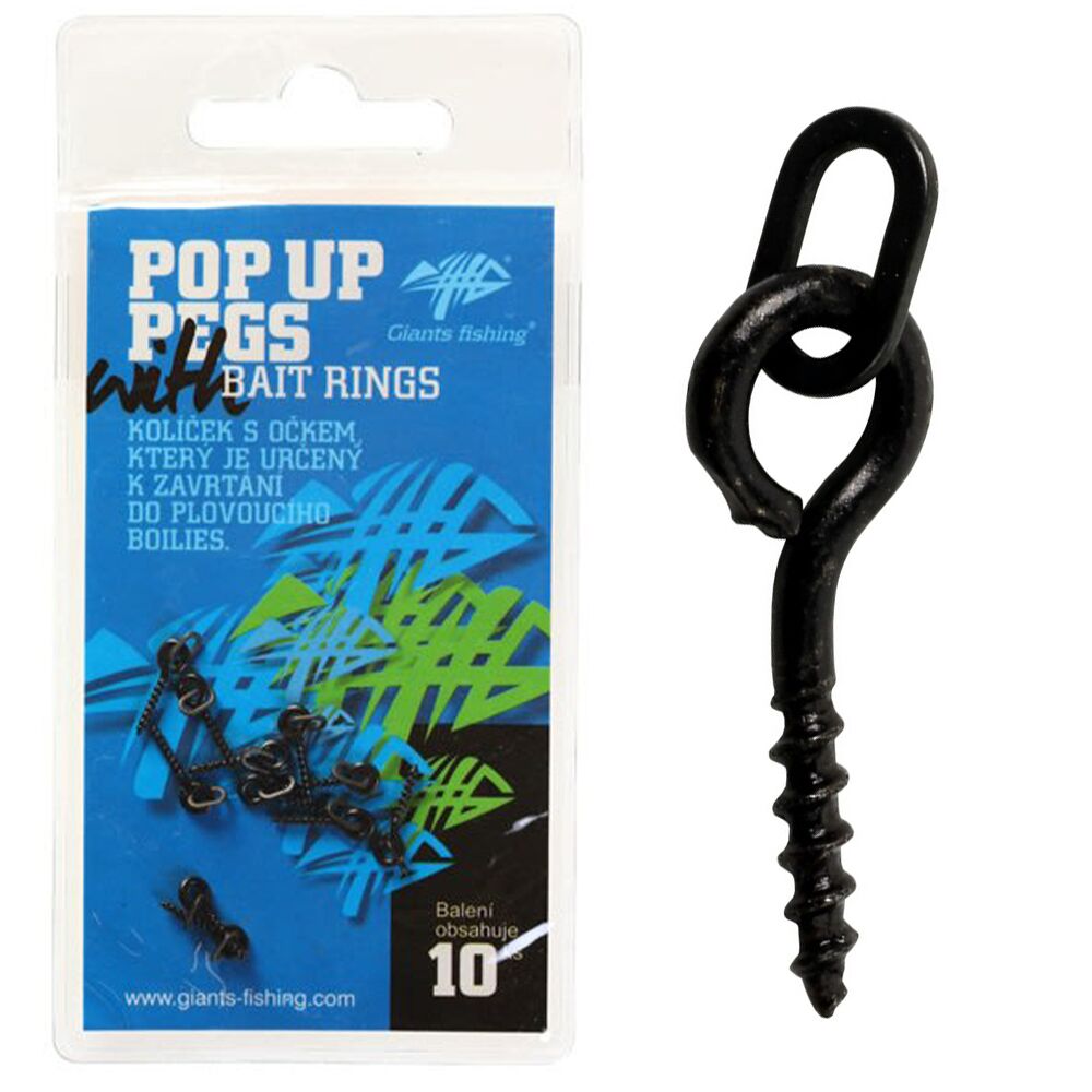 Giants fishing Kolíček s očkom Pop Up Pegs with Bait Rings (10ks)