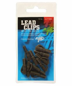 Giants fishing Záves na záťaž Lead clips with pin Green / 10pc