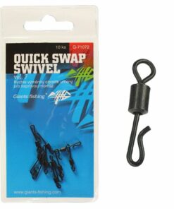 Giants fishing Rýchlovýmenný obratlík Quick Swap Swivel, UK.7 (vel.12 EU) / 10ks