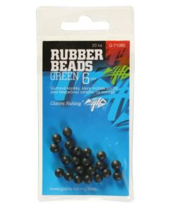 Giants fishing Gumové guličky Rubber Beads Transparent Green 3mm, 20ks