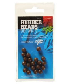 Giants fishing Gumové guličky Rubber Beads Transparent Brown 4mm, 20ks