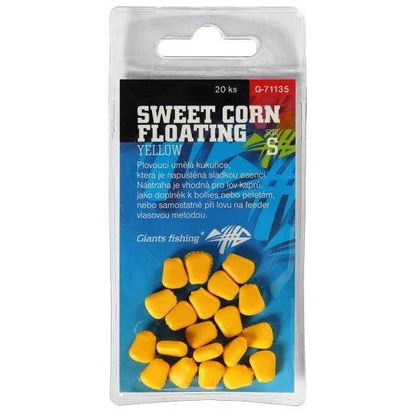 Giants fishing Umelá nástraha Sweet Corn Floating Yellow,veľ.S/20ks