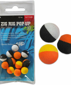 Giants fishing Penové plávajúce boilie Zig Rig Pop-Up mix colour 14mm, 12ks