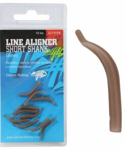 Giants fishing Rovnátka na háček Line Aligner Short Shank Large Brown (Hook 2-6) 10ks
