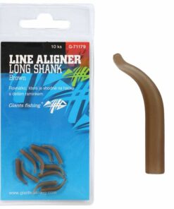 Giants fishing Rovnátka na háček Line Aligner Long Shank Large Brown (Hook 2-6) 10ks