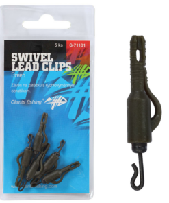 Giants fishing Závěs na bočné olovo Swivel Lead Clips Green 5ks