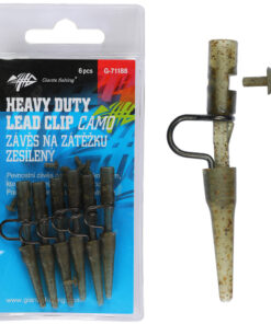 Giants fishing Záves na záťaž Heavy Duty Lead Clip with Pin Camo 6ks