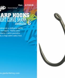 Giants fishing Háčik s očkom bez protihrotu Short Curve Shank 10ks
