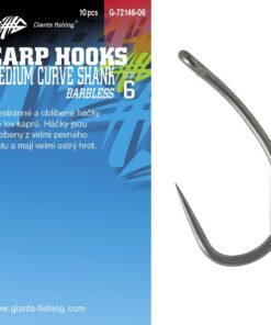 Giants fishing Háčik s očkom bez protihrotu Medium Curve Shank 10ks