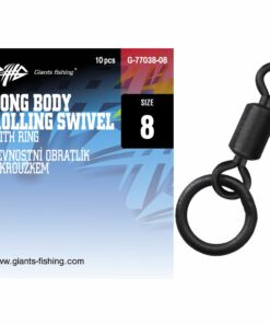 Giants fishing Pevnostný obratlík s krúžkom Long Body Rolling Swivel with Ring 10ks