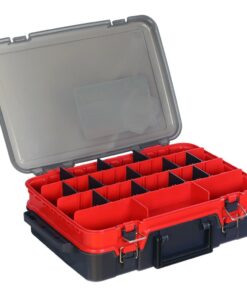 Hell-Cat Kufrík plastový TB Double Layer ( Red-Grey )