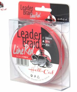 Hell-Cat Pletená návazcová šnúra Leader Braid Line Red 20m