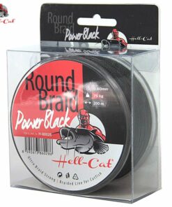 Hell-Cat Pletená šnúra Round Braid Power Black 200m