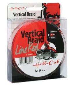 Hell-Cat Pletená šnúra Braid Line Vertical Red