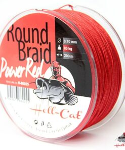 Hell-Cat Pletená šnúra Round Braid Power Red 1000m
