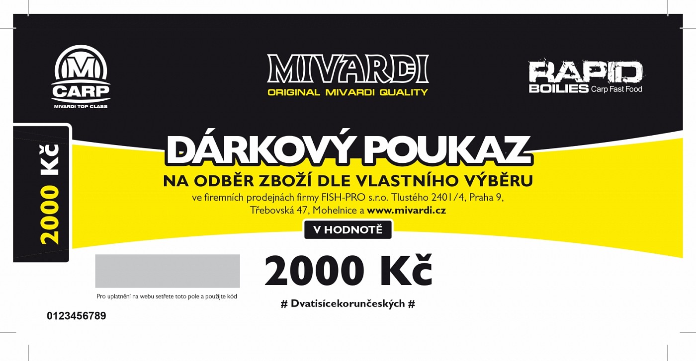 Mivardi Dárkový poukaz 2000