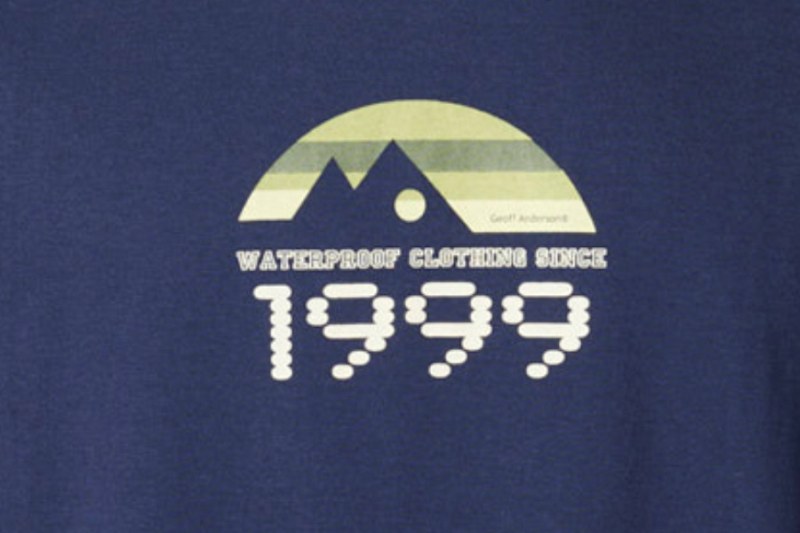 Tričko Organic Tee retro 1999 modré – Obrázok 5