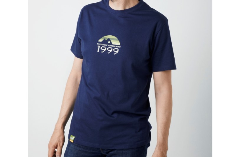 Tričko Organic Tee retro 1999 modré – Obrázok 4