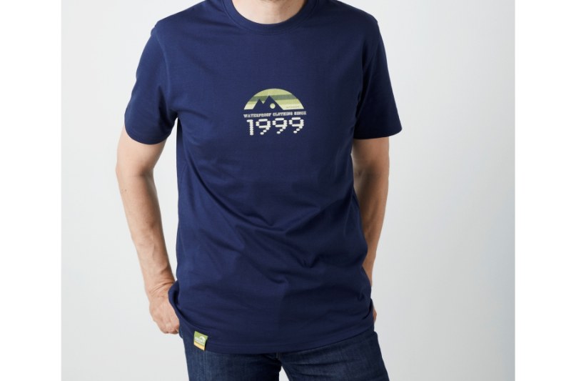 Tričko Organic Tee retro 1999 modré – Obrázok 3