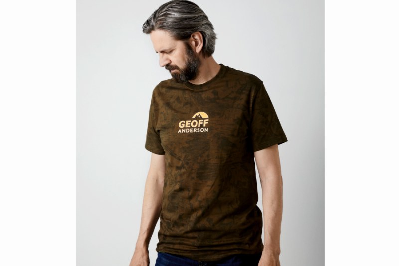 Tričko Organic Tee leaf s oranžovým logom – Obrázok 3