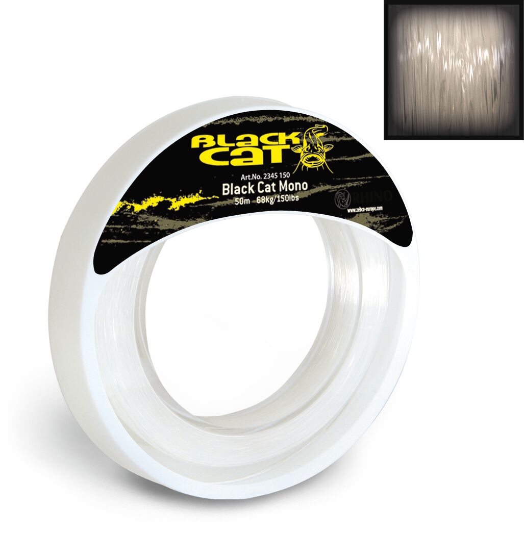 Black Cat Ø 1,3mm Mono Leader D: 50m 77kg / 170lbs