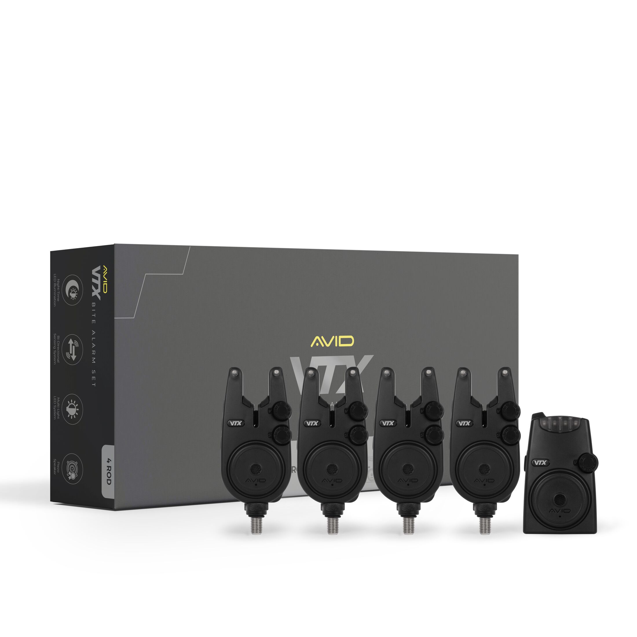 Avid VTX 4+1 Bite Alarm Set – Obrázok 2