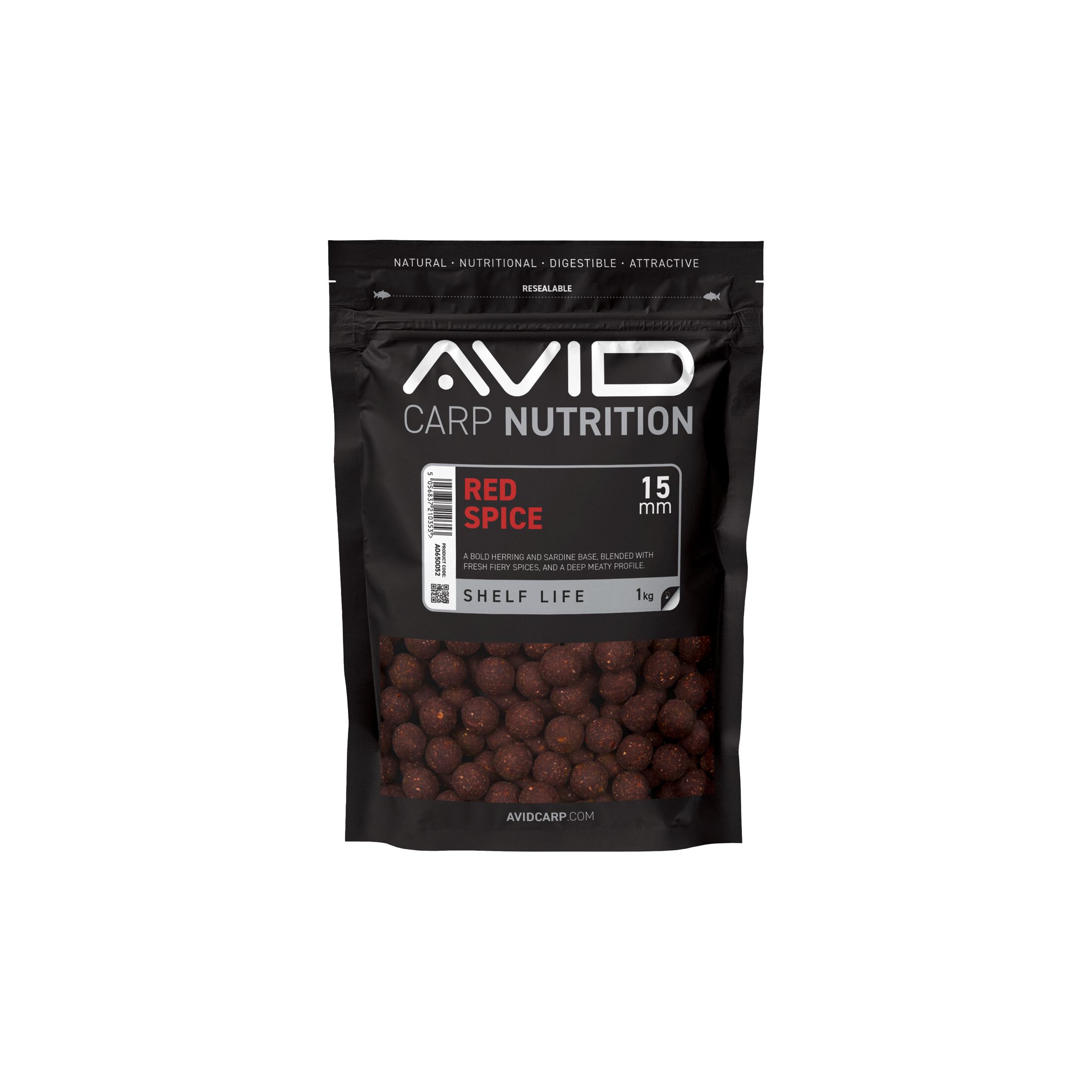 Avid Red Spice Boilies – 15mm (1kg)