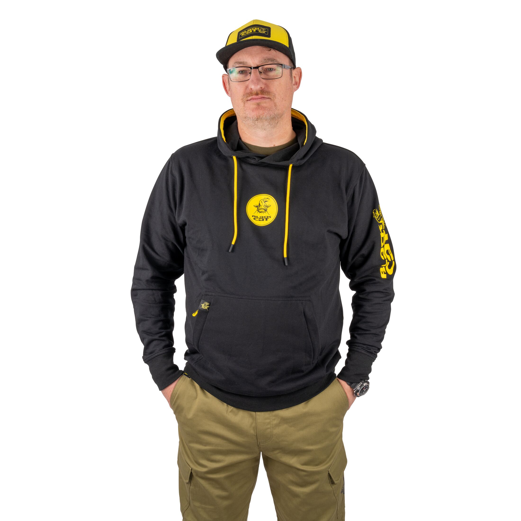 Black Cat Black Hoody Small