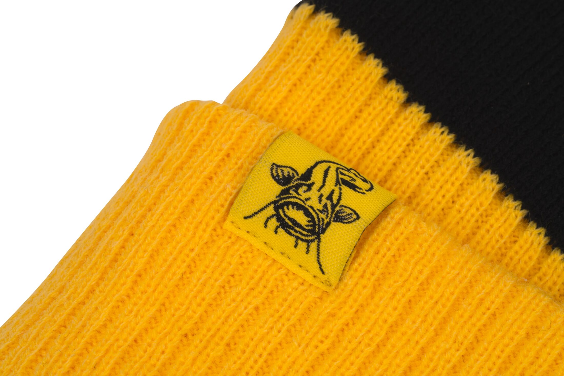 Black Cat Yellow Bobble Hat – Obrázok 3